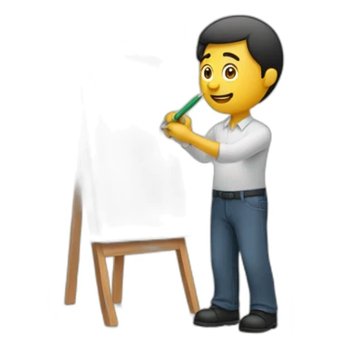 Man writing on a marker board sticker