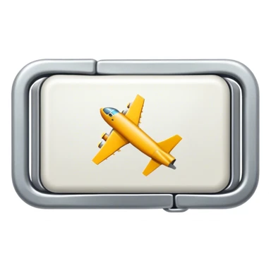 plane seatbelt buckle sticker