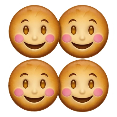 baked smiley sticker