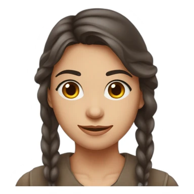 Brune avec le visage éclaboussé de lait  sticker