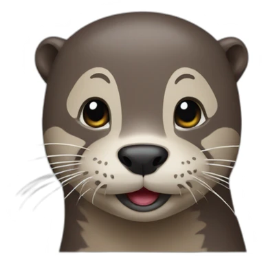 Otter Willkommen sticker