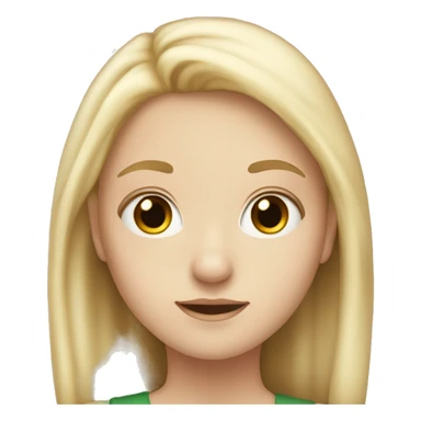 A 13 year old girl who is British Irish and Scottish white skin and blond hair sticker