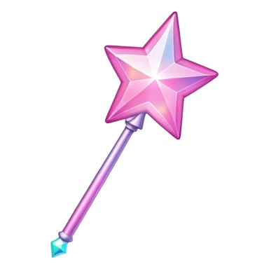 pink magic wand sticker