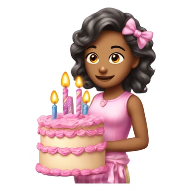 Girly Happy birthday banner sticker