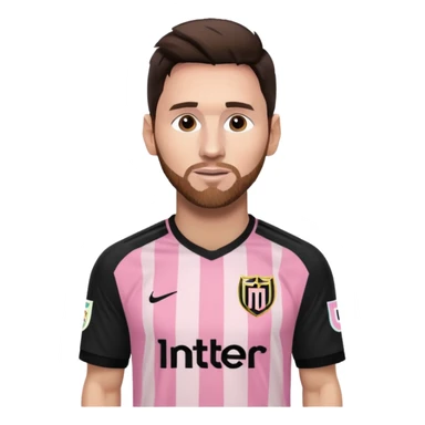 Lionel Messi in Inter Miami shirt sticker