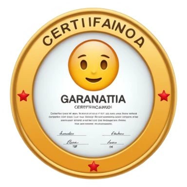 certificado de garantia  sticker