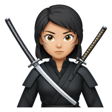 Female Ninja sticker