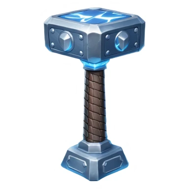 Thor's hammer with lightning infused sticker