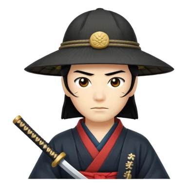 samurai only hat sticker
