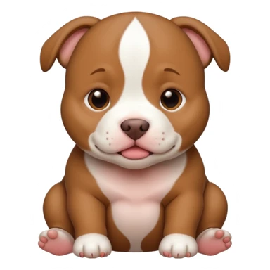 Chubby baby pitbull sticker