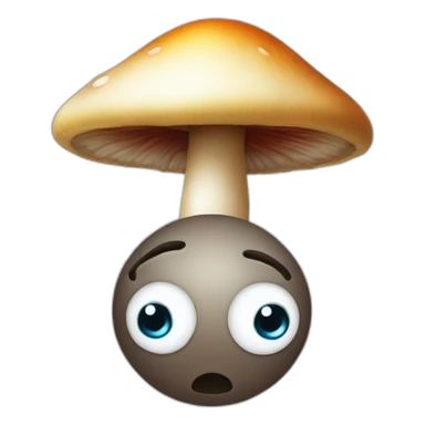 eye emoji plus mushroom emoji sticker