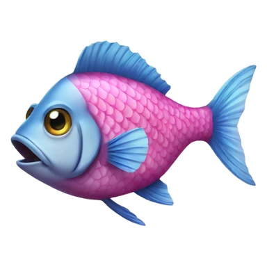 a fish who is wearing a pair of pink heels sticker