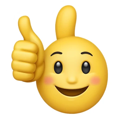 thumbs up emoji with two thumbs  sticker