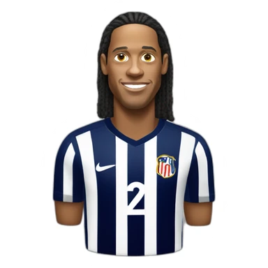 ronaldinho realistic football player sticker
