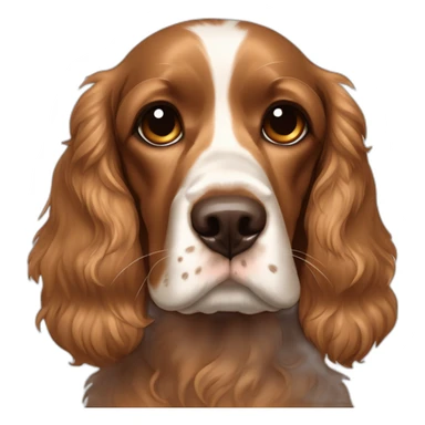 Cachorro Cocker spaniel marrom dormindo olhos fechados sticker