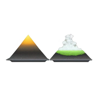 a scale with the carbon firm, very polluting, on the left plate and the environment on the right plate. the left plate is more heavy sticker