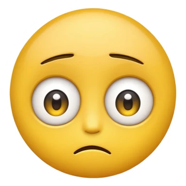 Tired emoji with wide eyes sticker