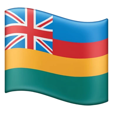 Flag of Rodrigues island sticker