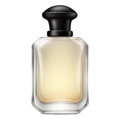 cute perfume with black cap sticker