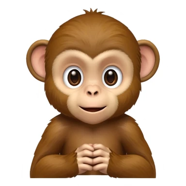 Cute boy monkey  sticker