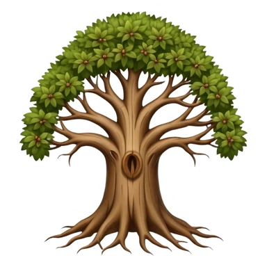 family tree with long roots sticker
