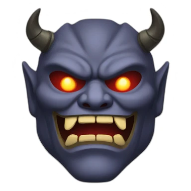 Oni mask sticker