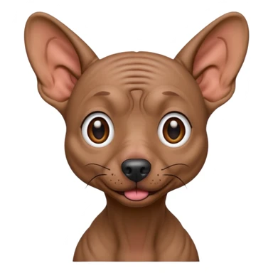 Xoloitzcuintle Dog crazy expression sticker