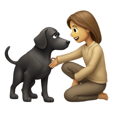 Trying to get the blanket from the dog sticker