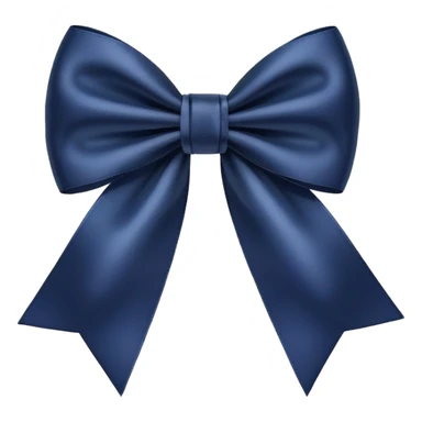 Dark Navy blue bow sticker