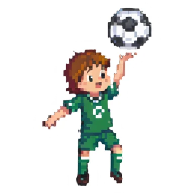 kid catching football sticker