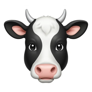 draw this emoji whit just line 🐮 sticker