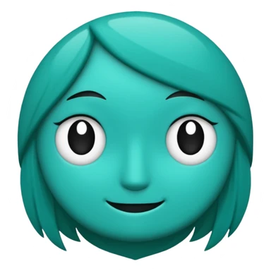 teal green with black, management logo transparent background sticker