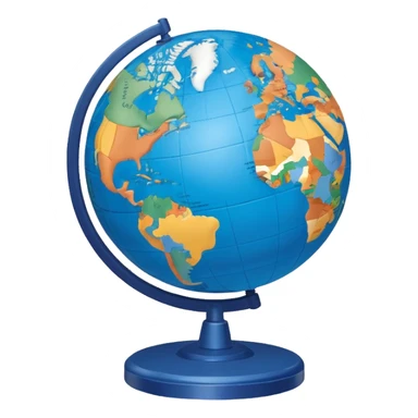 world globe sticker