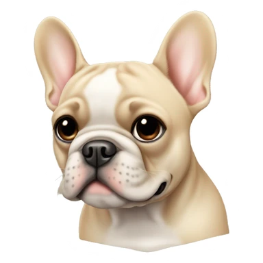 French bulldog beige sticker