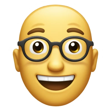 geek face emoji without glasses sticker