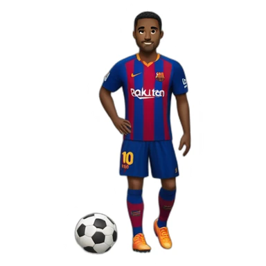 jugador futbol barcelona sticker