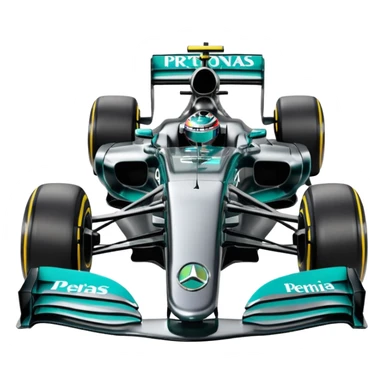 black formula 1 Mercedes AMG petronas sticker