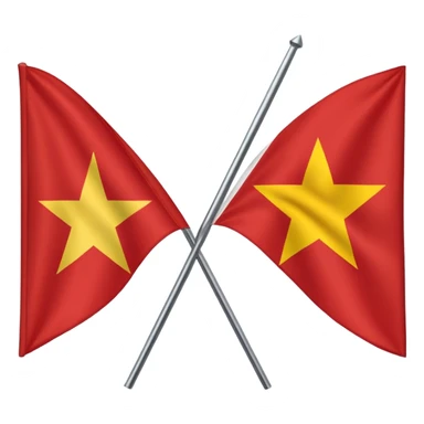Half and Half company flag, left Japen right VIetnam sticker