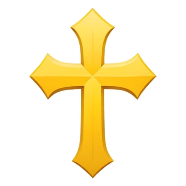 yellow diagonal cross symbol sticker