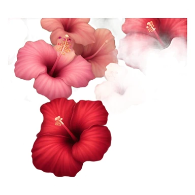 A vintage floral arrangement of hibiscus with a satin ribbon and a candlelit setting
 sticker