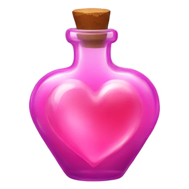 pink heart potion sticker