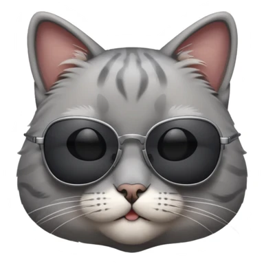 Cat wearing sunglasses sticker