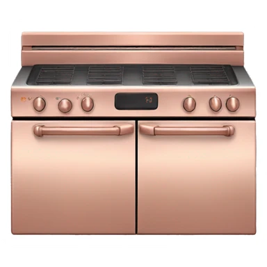 Realistic rose gold oven. sticker