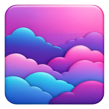 Royal Purple-Magenta-Violet-Indigo-Pink-Blue-Cyan-gradient Aesthetic Scenery Deco sticker
