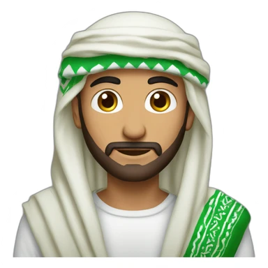 Arab men with saudi shemagh sticker