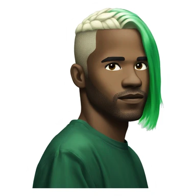 Frank ocean green hair sticker