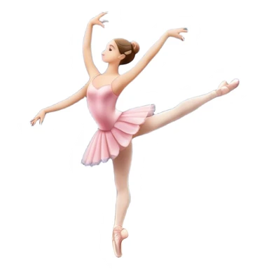 Icon for Ballet: a theater stage with silhouette of a ballerina in an elegant pose, surrounded by spotlight and stage lights. The icon should convey the grace and beauty of ballet, with focus on the dancer and the dramatic lighting. Transparent background. sticker