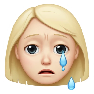 crying face emoji sticker