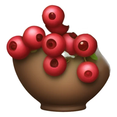 Christmas berries in a vase sticker