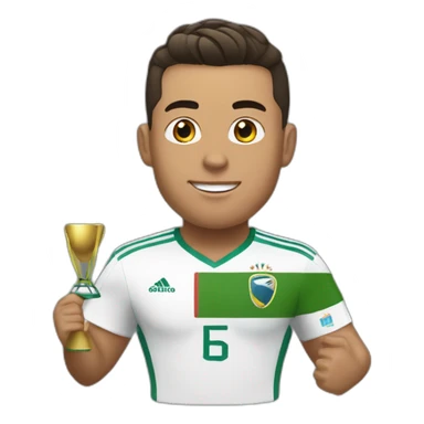 Ronaldo avec la coupe du monde sticker
